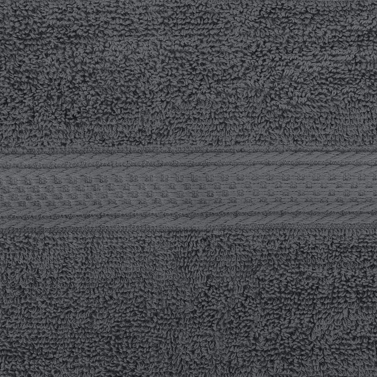 Handtücher Set aus Baumwolle - 100% Baumwolle ultraweich und sehr saugfähig, 41x71 cm - 6er Pack (Grau)